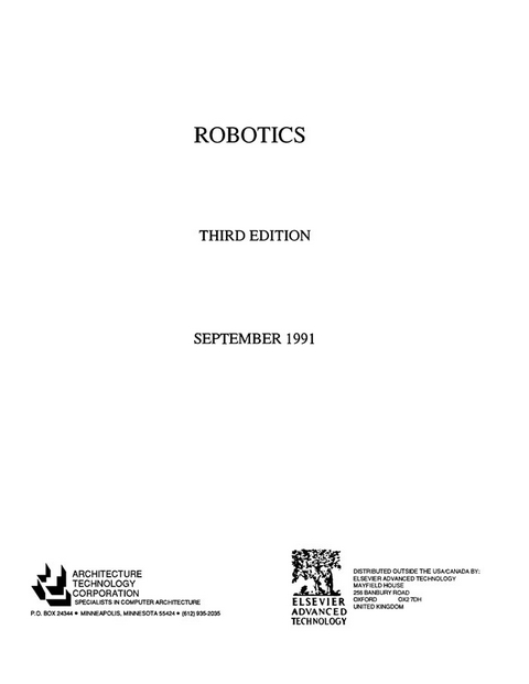 Robotics -  Architecture Technology Architecture Technology Corpor