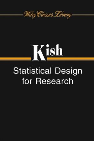 Statistical Design for Research - Leslie Kish