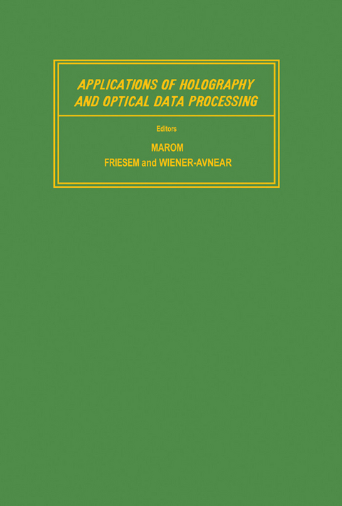 Applications of Holography and Optical Data Processing - 