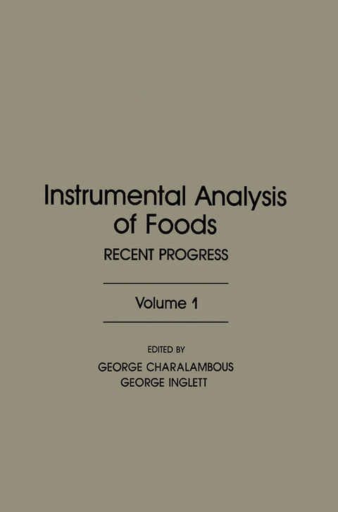 Instrumental Analysis of Foods V1 - 