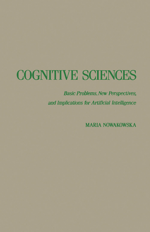 Cognitive Sciences -  Maria Nowakowska