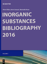Bibliography - Pierre Villars, Karin Cenzual, Marinella Penzo