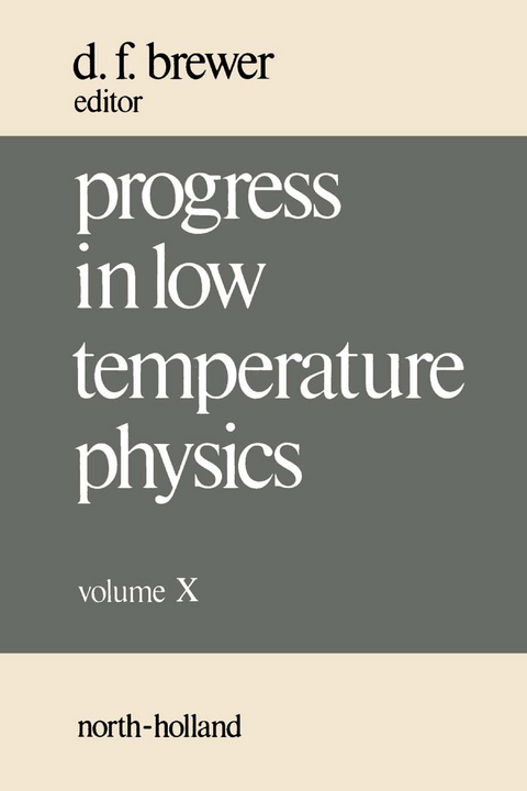 Progress in Low Temperature Physics