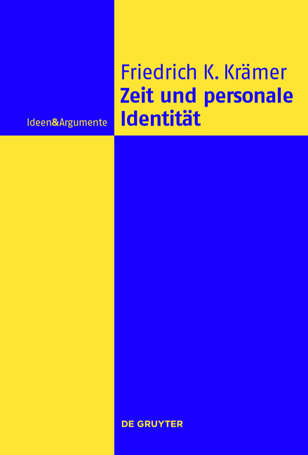 Zeit und personale Identität - Friedrich Karl Krämer
