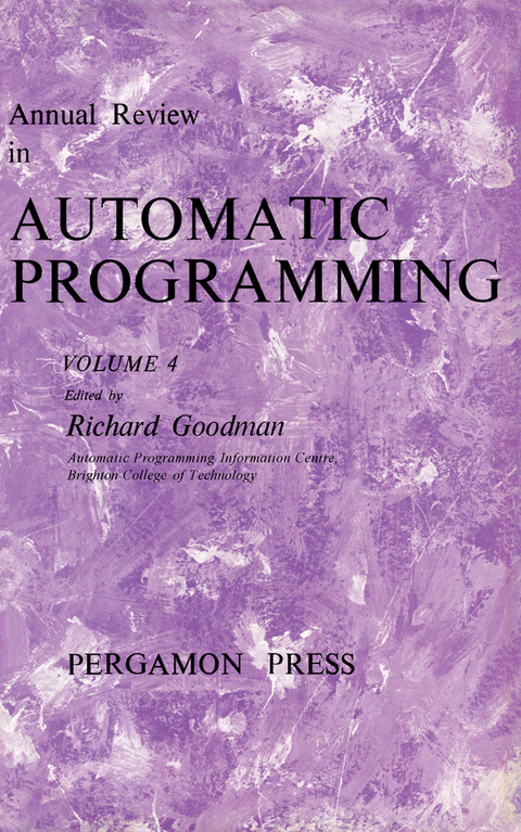 Annual Review in Automatic Programming - 