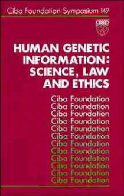 Human Genetic Information -  Ciba Foundation Symposium