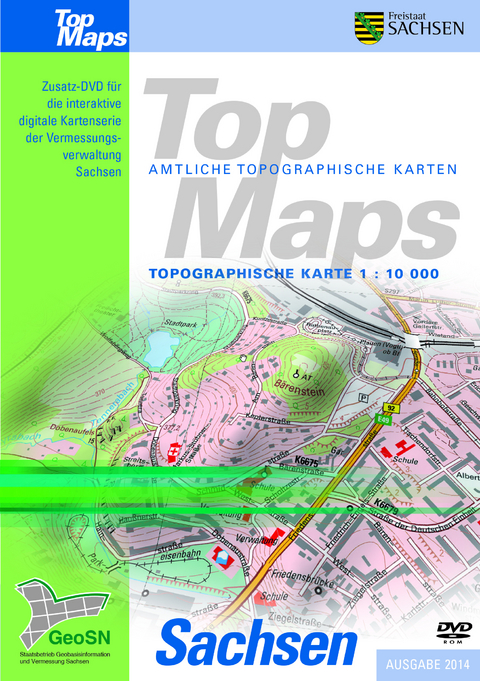 Topographische Karte 1 : 10 000