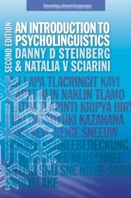 An Introduction to Psycholinguistics - Danny D. Steinberg, Natalia V. Sciarini