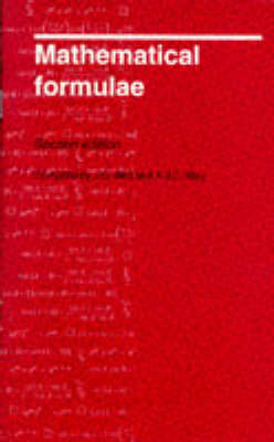 Mathematical Formulae - John O. Bird, A. J. C. May