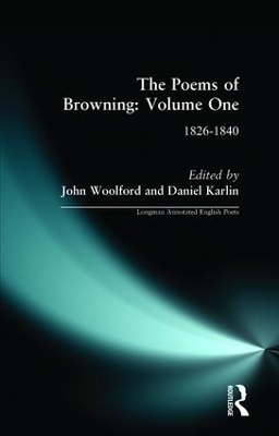 The Poems of Browning: Volume One - 
