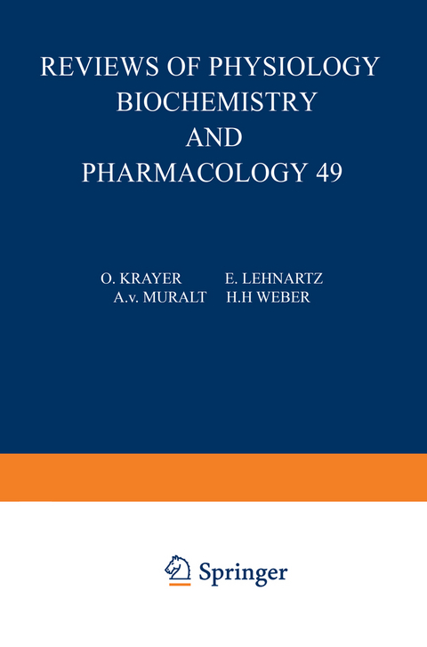 Ergebnisse der Physiologie, Biologischen Chemie und Experimentellen Pharmakologie - O. Krayer, E. Lehnartz, A. v. Muralt, H. H. Weber