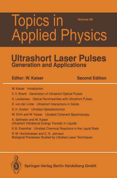 Ultrashort Laser Pulses - 