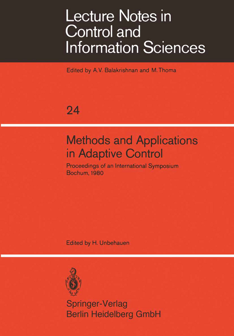 Methods and Applications in Adaptive Control - 