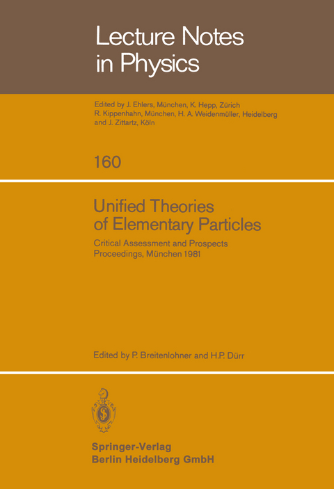Unified Theories of Elementary Particles - 