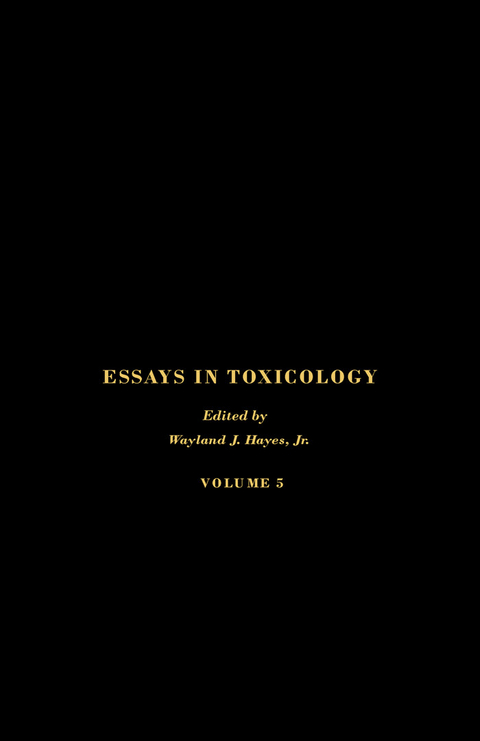 Essays in Toxicology - 