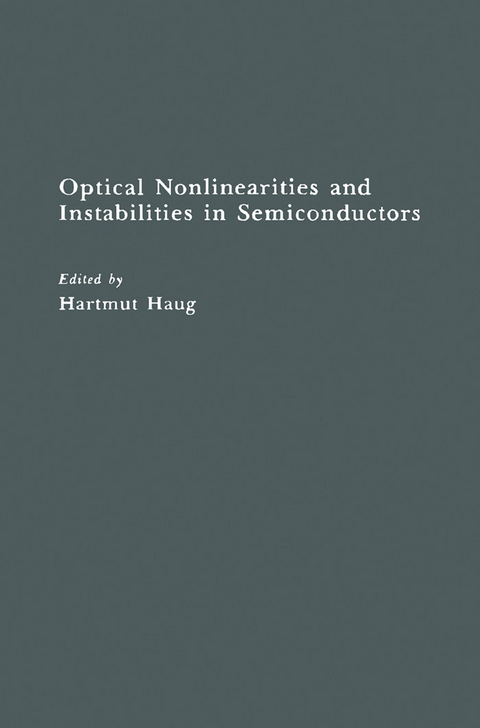 Optical Nonlinearities and Instabilities in Semiconductors - 