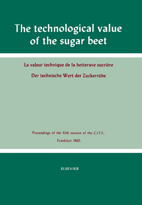 Technological Value of the Sugar Beet -  Sam Stuart