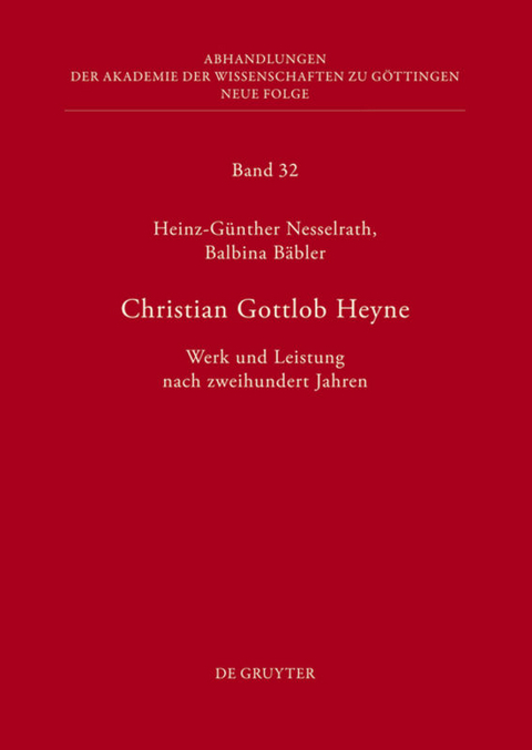 Christian Gottlob Heyne - 