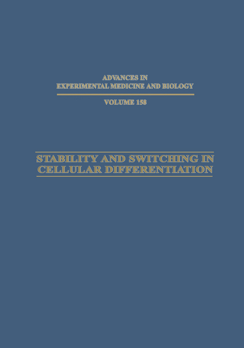 Stability and Switching in Cellular Differentiation - 