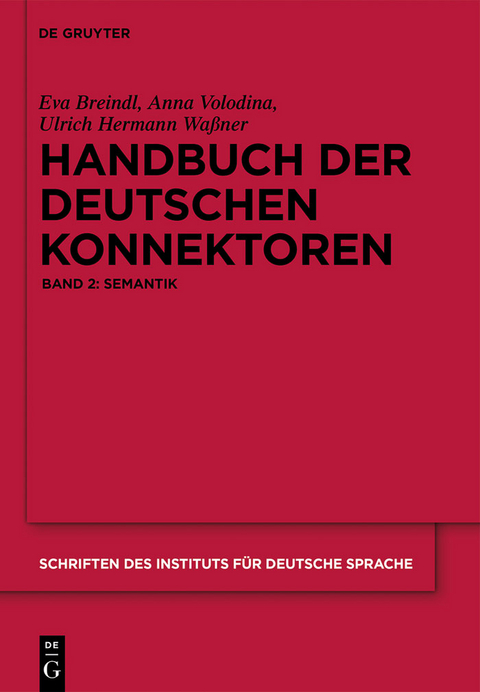 Handbuch der deutschen Konnektoren 2 -  Eva Breindl,  Anna Volodina,  Ulrich Hermann Waßner