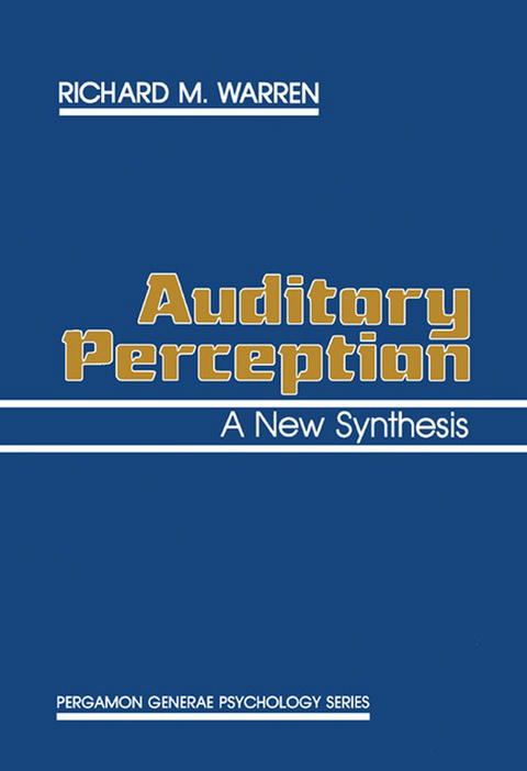 Auditory Perception -  Richard M. Warren