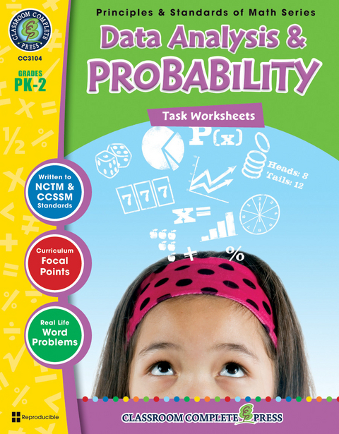 Data Analysis & Probability - Task Sheets Gr. PK-2 -  Tanya Cook