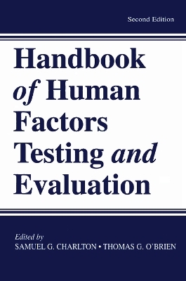 Handbook of Human Factors Testing and Evaluation - 
