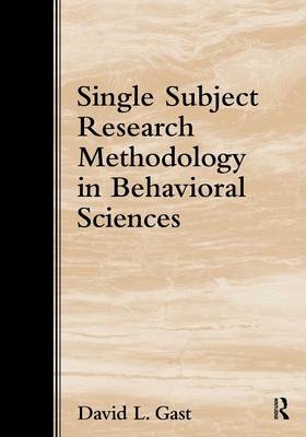 Single Subject Research Methodology in Behavioral Sciences - 