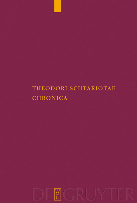 Theodori Scutariotae Chronica - 