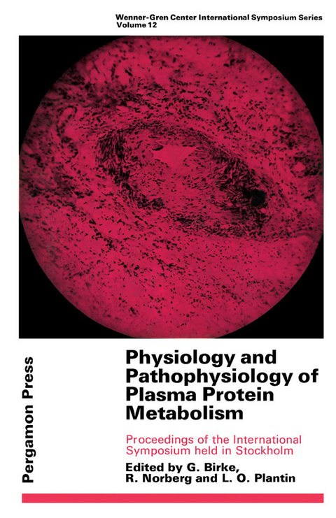 Physiology and Pathophysiology of Plasma Protein Metabolism - 