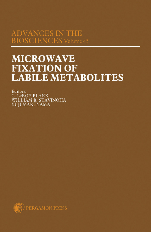 Microwave Fixation of Labile Metabolites - 