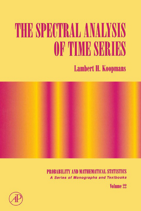 Spectral Analysis of Time Series -  Lambert H. Koopmans