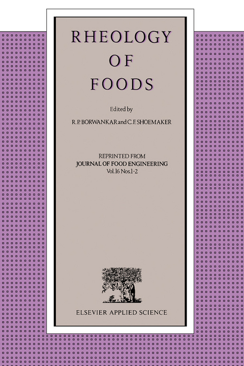 Rheology of Foods - 