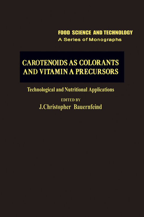 Carotenoids as Colorants and Vitamin A Precursors - 