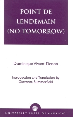 Point de lendemain (No Tomorrow) - Dominique Vivant Denon