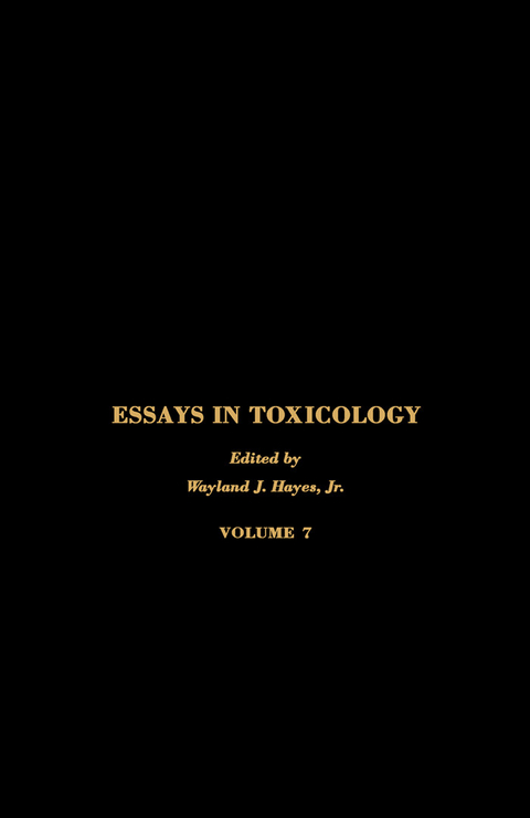 Essays in Toxicology - 