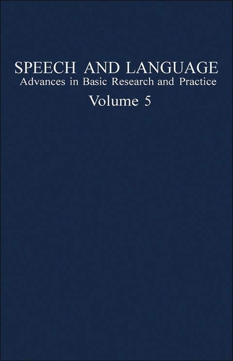 Speech and Language - 