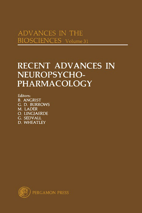 Recent Advances in Neuropsycho-Pharmacology - 