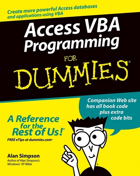 Access VBA Programming For Dummies - Alan Simpson