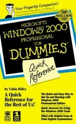 Windows 2000 Professional for Dummies Quick Reference - Valda Hilley