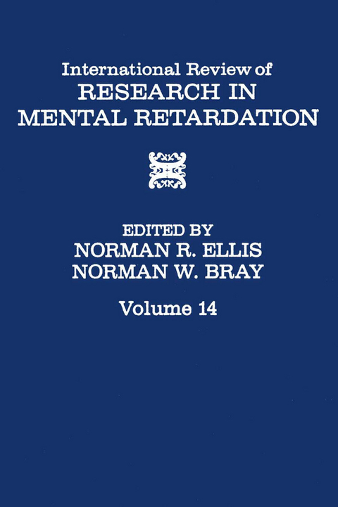 International Review of Research in Mental Retardation