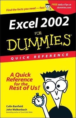 Excel 2002 for Dummies Quick Reference - J Walkenbach