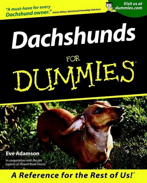 Dachshunds for Dummies -  Adamson