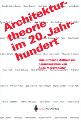 Architekturtheorie im 20. Jahrhundert - 