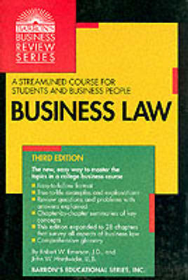 Business Law - Robert W Emerson, John W Hardwicke