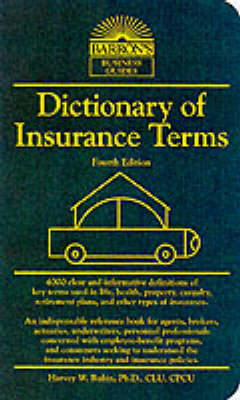 Dictionary of Insurance Terms - Robin Harvey