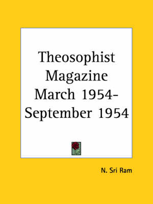 Theosophist Magazine (March 1954-September 1954) - 