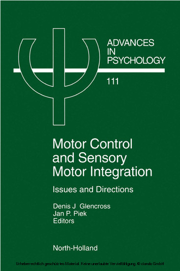 Motor Control and Sensory-Motor Integration - 