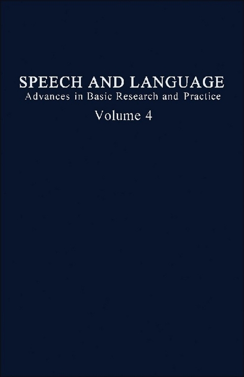 Speech and Language - 