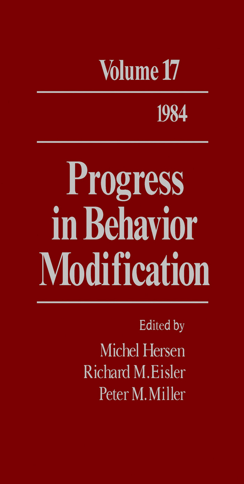 Progress in Behavior Modification - 